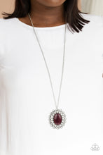 Load image into Gallery viewer, Oh My Medallion - Purple Necklace