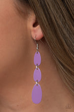 Load image into Gallery viewer, Rainbow Drops - Purple Earrings