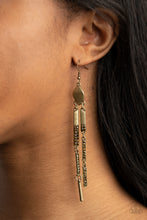 Load image into Gallery viewer, Defined Dazzle - Brass Earrings