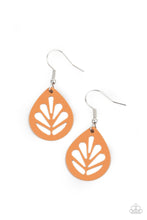 Load image into Gallery viewer, LEAF Yourself Wide Open - Orange Earrings