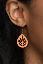 Load image into Gallery viewer, LEAF Yourself Wide Open - Orange Earrings