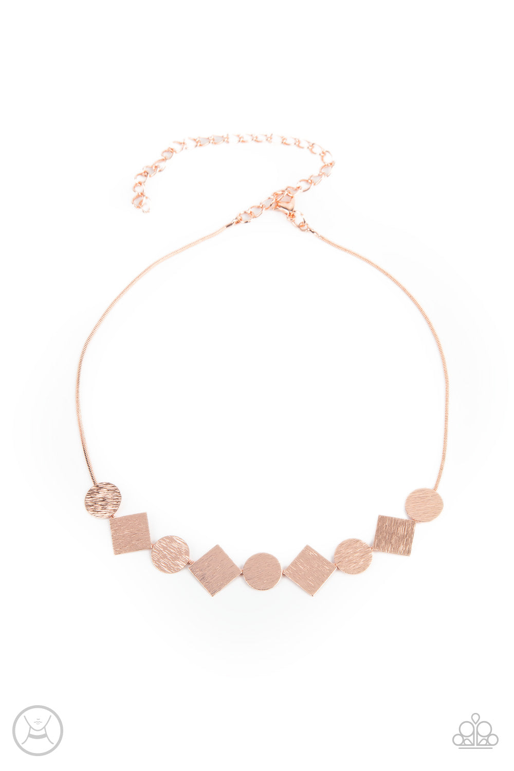 Dont Get Bent Out Of Shape - Copper Choker Necklace