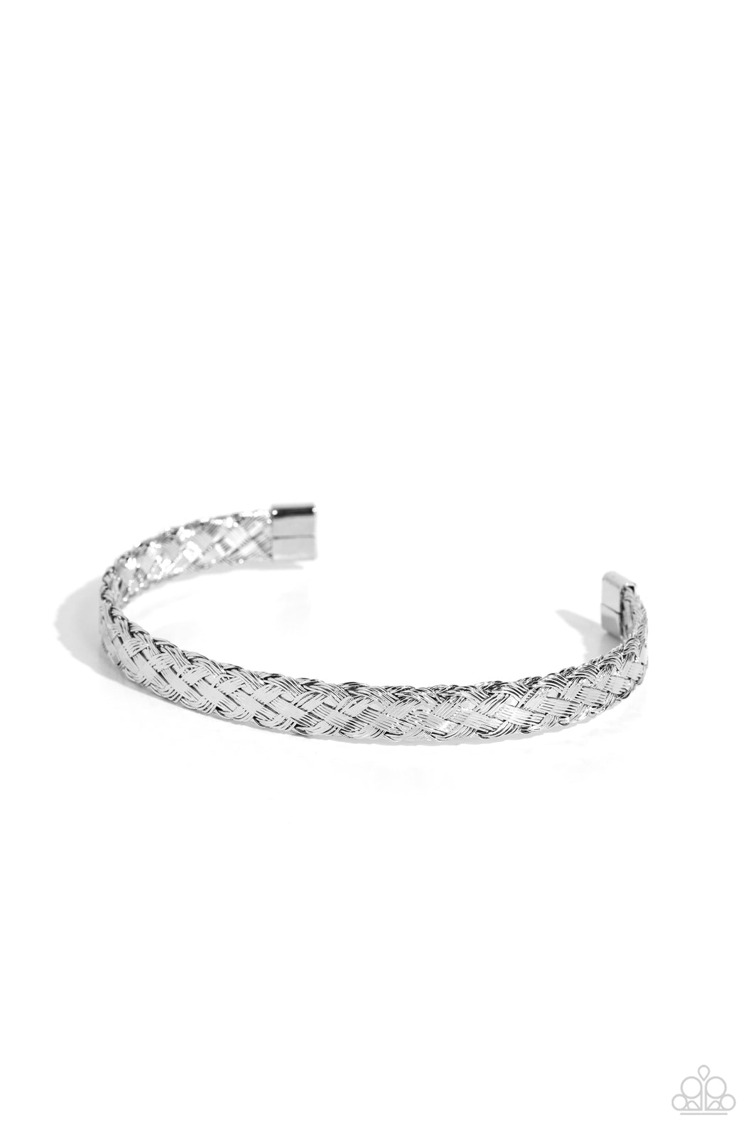 Cable Couture - Silver Cuff Bracelet