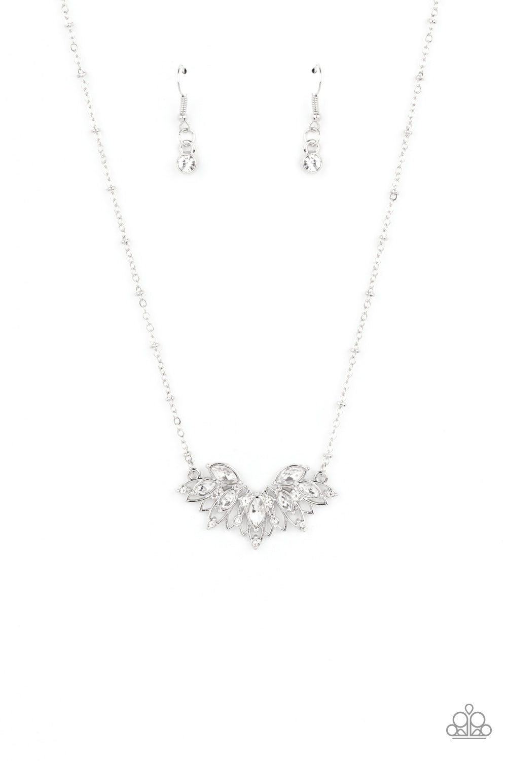 Deluxe Diadem - White Necklace