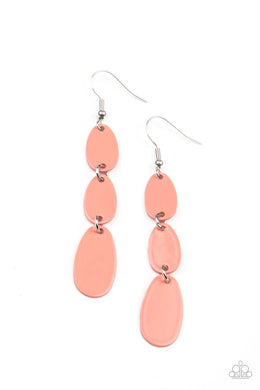 Rainbow Drops - Orange Earrings