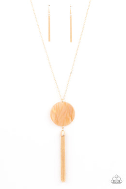 Up FAUX Grabs - Orange Necklace