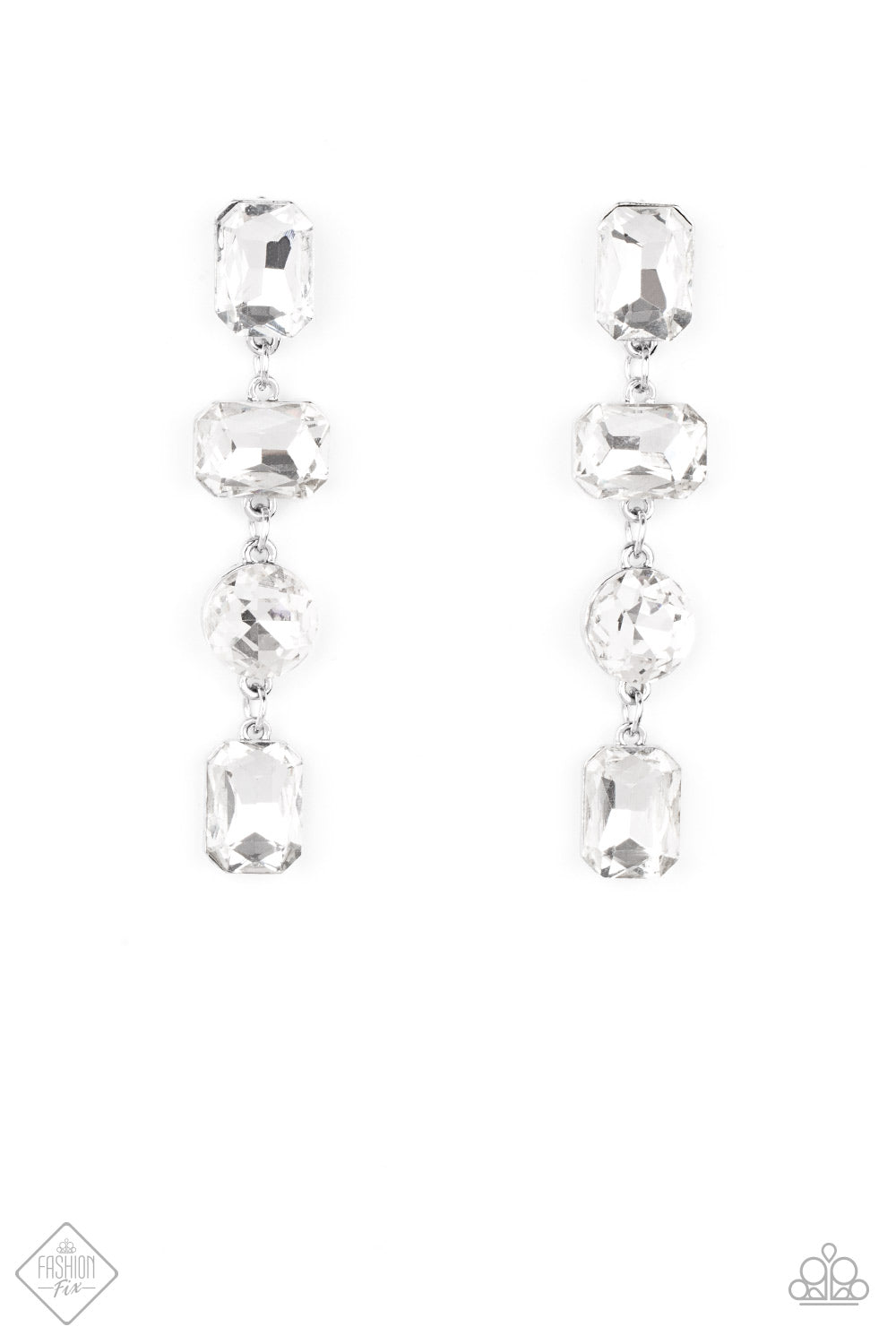 Cosmic Heiress - White Post Earrings