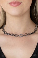 Load image into Gallery viewer, Craveable Couture - Black Gunmetal Choker Necklace