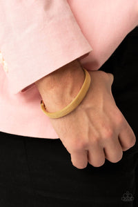 Ready, Willing, and CABLE - Gold Cuff Bracelet