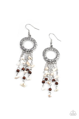 Primal Prestige - White Earrings