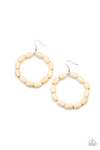 Load image into Gallery viewer, Living The WOOD Life - White Earrings