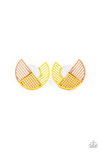 Load image into Gallery viewer, Its Just an Expression - Yellow Post Earrings