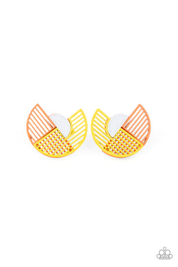 Its Just an Expression - Yellow Post Earrings