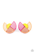 Load image into Gallery viewer, Its Just an Expression - Pink Post Earrings