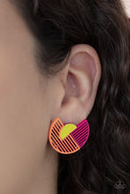 Load image into Gallery viewer, Its Just an Expression - Pink Post Earrings