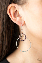 Load image into Gallery viewer, In An Orderly Fashion - Purple Earrings