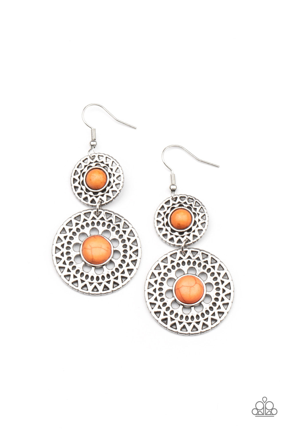 Sunny Sahara - Orange Earrings