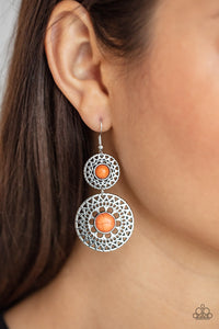 Sunny Sahara - Orange Earrings