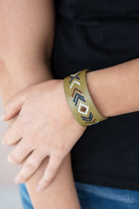 Cliff Glyphs - Multi Adjustable Snap Closure Bracelet