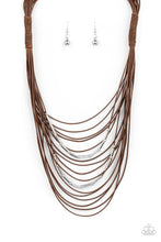 Load image into Gallery viewer, Nice CORD-ination - Brown Necklace