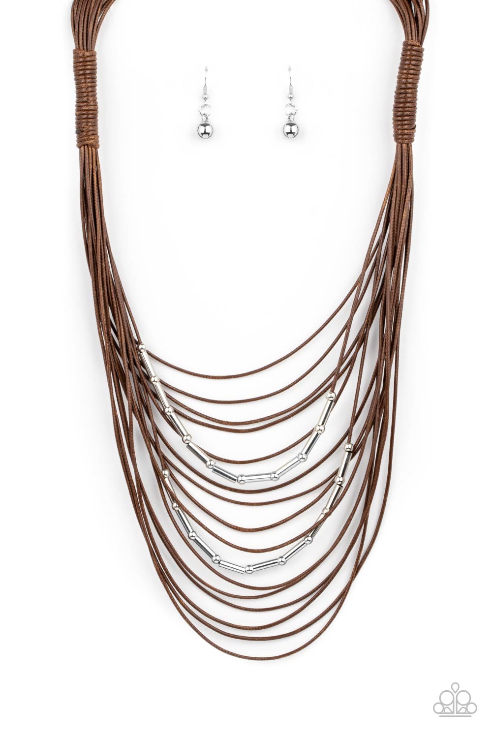 Nice CORD-ination - Brown Necklace