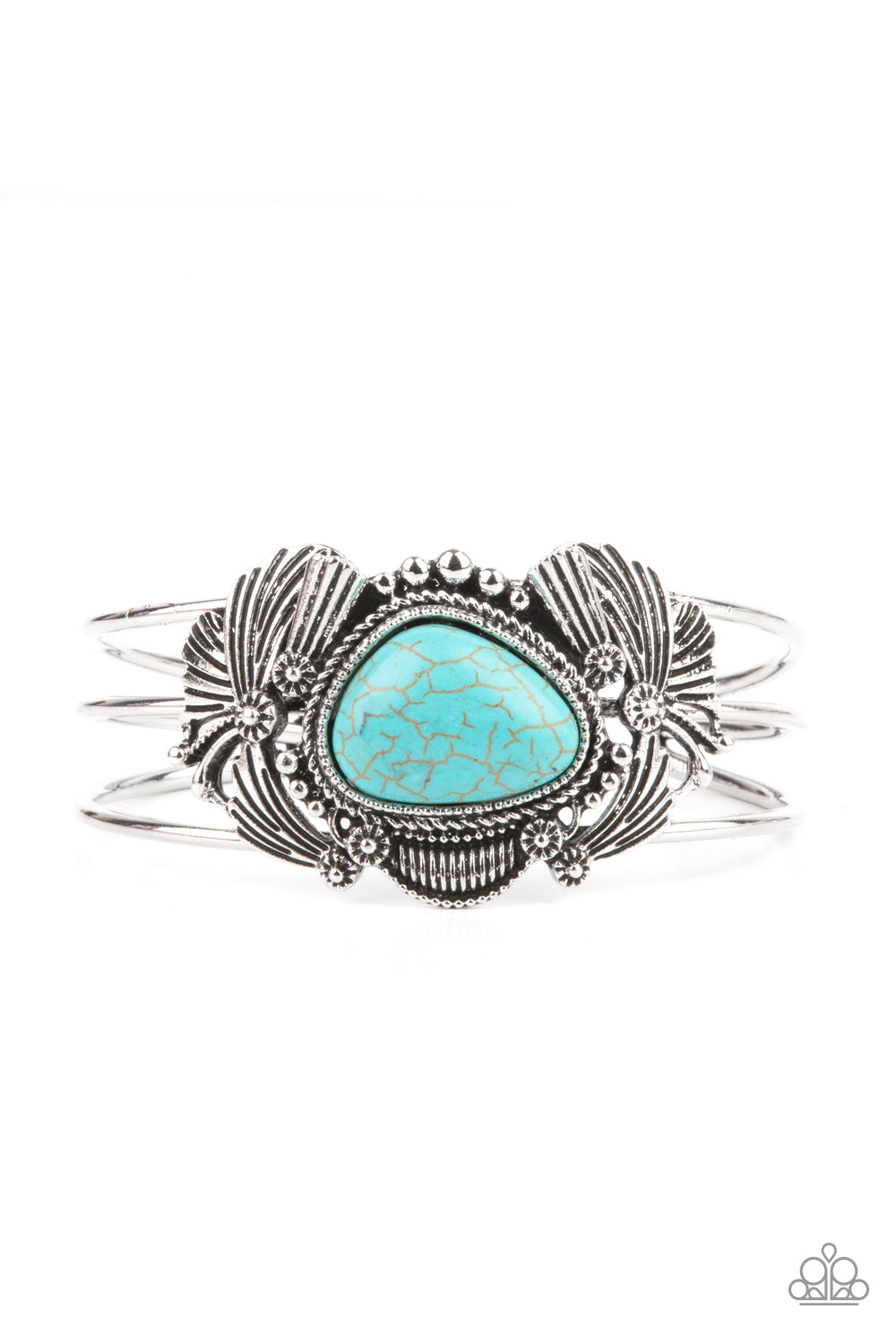 Western Wonderland - Blue Cuff Bracelet