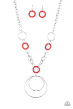 Load image into Gallery viewer, HOOP du Jour - Red Necklace