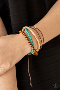 STACK To Basics - Blue Sliding Knot Bracelet