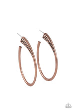 Load image into Gallery viewer, Fully Loaded - Copper Hoop Earrings