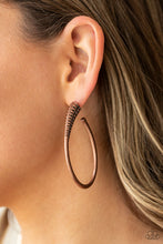 Load image into Gallery viewer, Fully Loaded - Copper Hoop Earrings