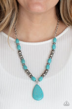 Load image into Gallery viewer, Blazing Saddles - Blue Necklace