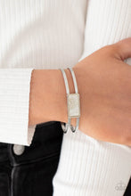 Load image into Gallery viewer, Remarkably Cute and Resolute - White Cuff Bracelet