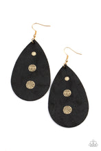 Load image into Gallery viewer, Rustic Torrent - Black Earrings