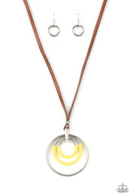 Load image into Gallery viewer, Hypnotic Happenings - Yellow Necklace