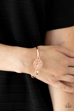 Load image into Gallery viewer, Filigree Fiesta - Rose Gold Hinged Bracelet