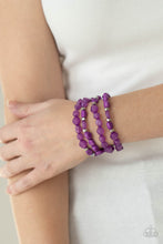 Load image into Gallery viewer, Nice GLOWING! - Purple Stretchy Bracelets