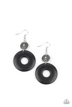 Load image into Gallery viewer, Earthy Epicenter - Black Earrings