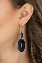 Load image into Gallery viewer, Earthy Epicenter - Black Earrings