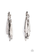 Load image into Gallery viewer, Pursuing The Plumes - Black Gunmetal Post Earrings