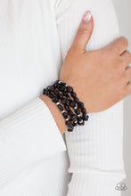 Load image into Gallery viewer, Nice GLOWING! - Black Stretchy Bracelet