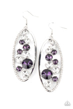 Load image into Gallery viewer, Rock Candy Bubbly - Purple Earrings