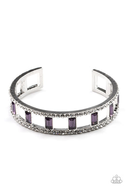 Industrial Icing - Purple Cuff Bracelet