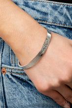 Load image into Gallery viewer, Sweetly Named - Silver Cuff Bracelet