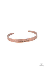 Load image into Gallery viewer, Sweetly Named - Copper Cuff Bracelet