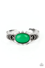 Load image into Gallery viewer, Springtime Trendsetter - Green Cuff Bracelet