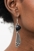 Load image into Gallery viewer, Going-Green Goddess - Black Earrings