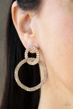 Load image into Gallery viewer, Intensely Icy - Gold Post Earrings