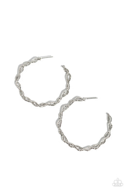 Haute Helix - Silver Hoop Earrings