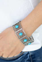 Load image into Gallery viewer, Cakewalk Dancing - Blue Stretchy Bracelet