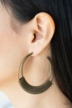 Load image into Gallery viewer, Artisan Attitude - Brass Hoop Earrings